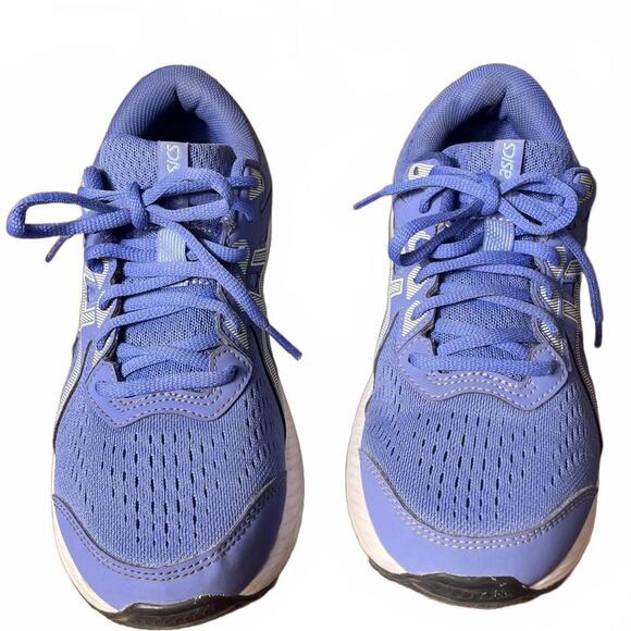 Asics Running Shoes Women's 9 Purple Blue Athletic Sneakers - Picture 2 of 7